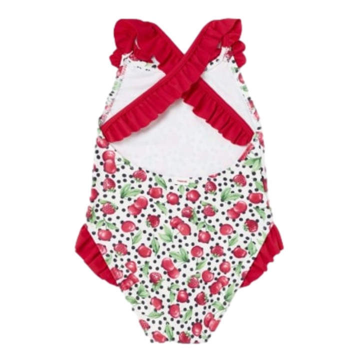 Traje De Baño Estampado y short de Algodón Bebé Niña