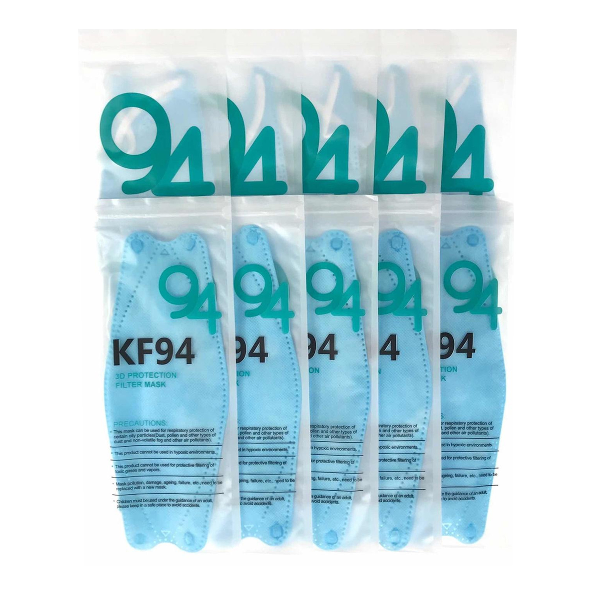 100pcs [BOTN] KF94 Face Mask Made In Korea, White Color, Disposable - Foto 4