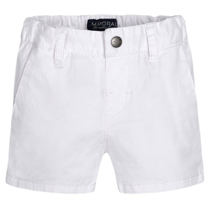 Short Tipo Chino Marca Mayoral Color Blanco Bebé Niño