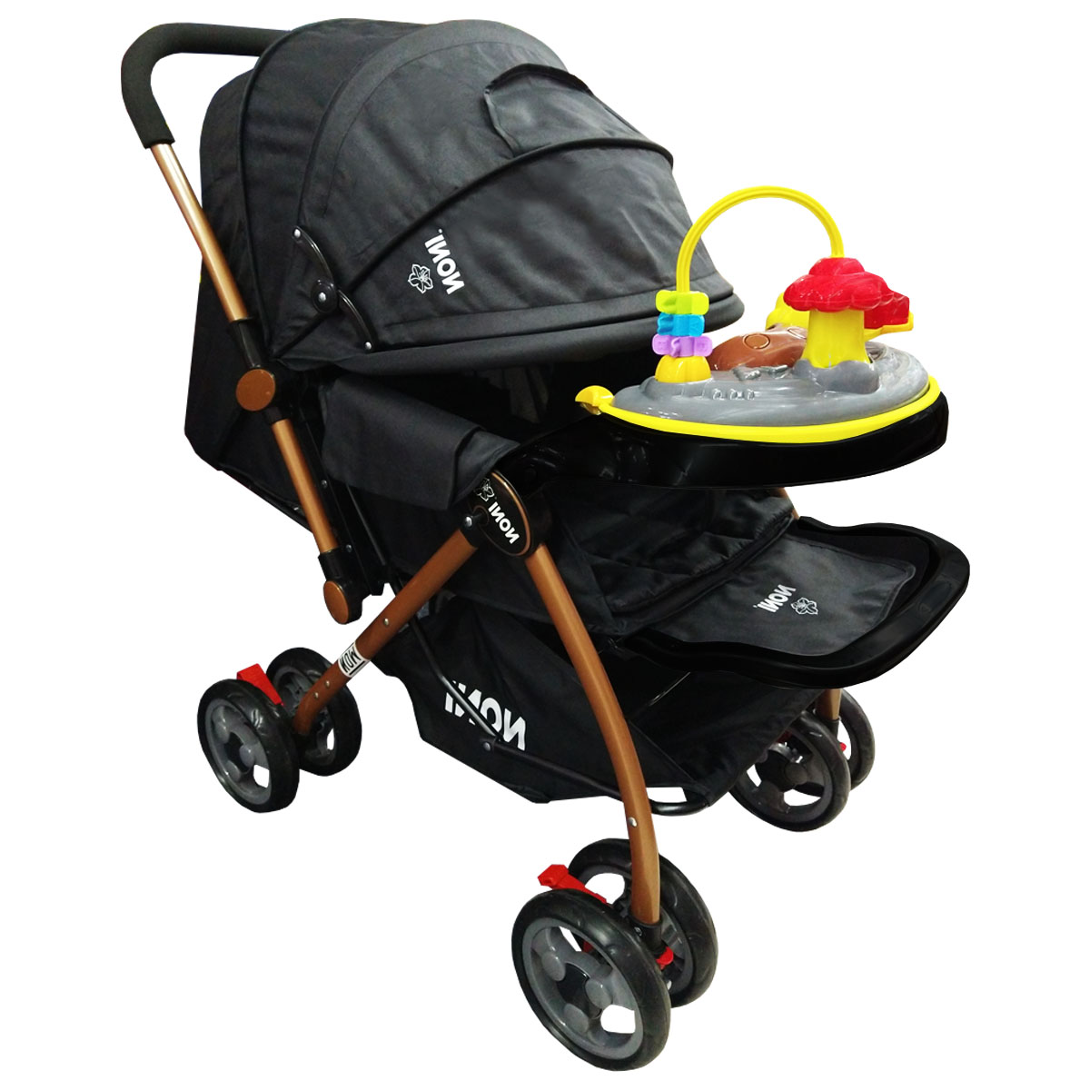 Carriola para Bebe Tablero Musical Angelin 555-P Negro