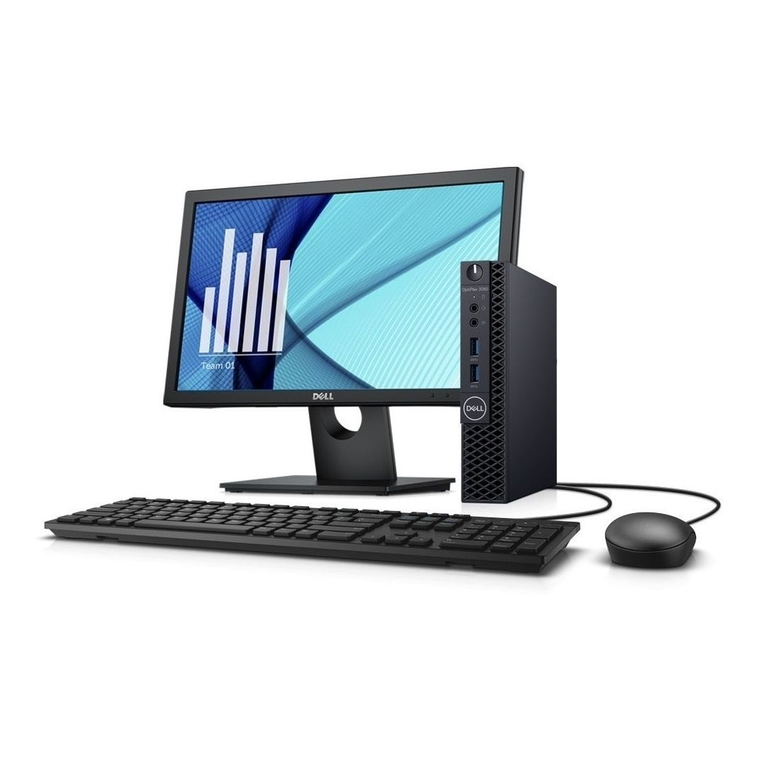 PC Dell 3070 Mini- Core i5, 9na gen- 16GB RAM- 256GB SSD- Monitor 19 ...