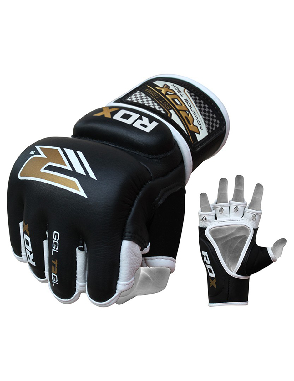 Guantes T2 Mma De Piel Rdx Profesionales Sparring Box.