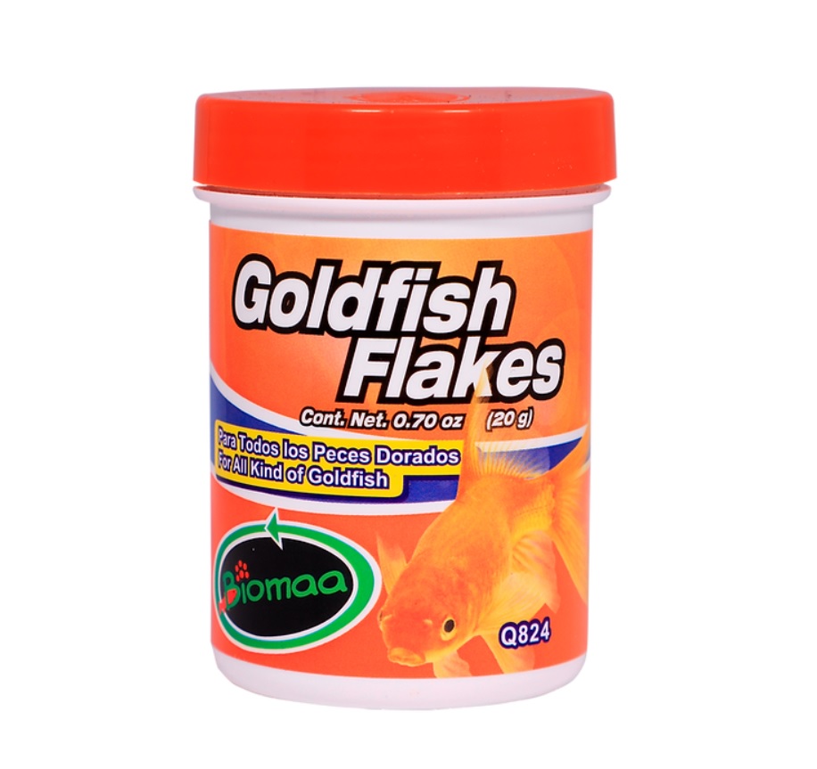 Goldfish Flakes 20gr Alimento para Peces Dorados 2 pzs - Biomaa 