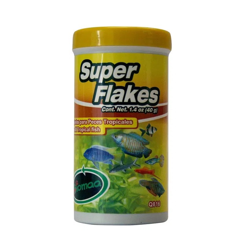 Super Flakes Alimento para peces Tropicales 40g - Biomaa