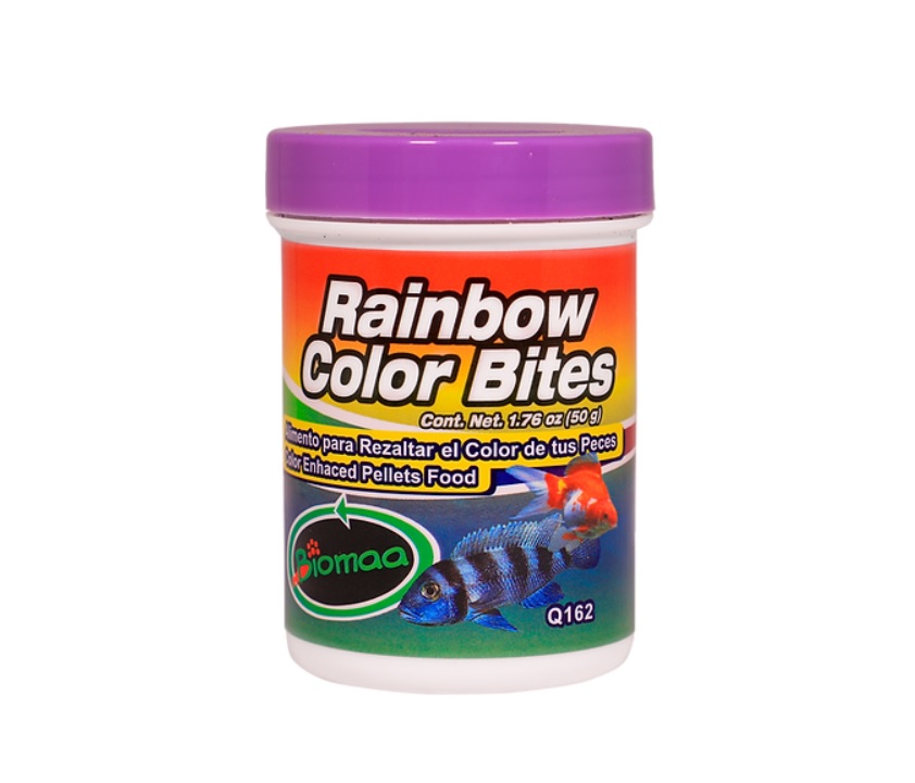 Rainbow Color Bites Alimento en Pellets para resaltar el color 50g  2pzs - Biomaa