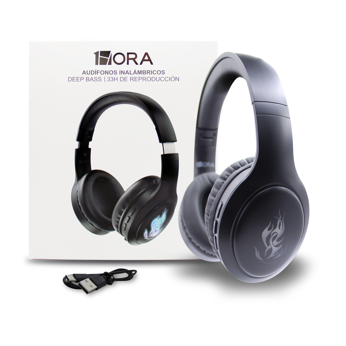 Audífonos de Diadema Hora Cascos Bluetooth Aut202