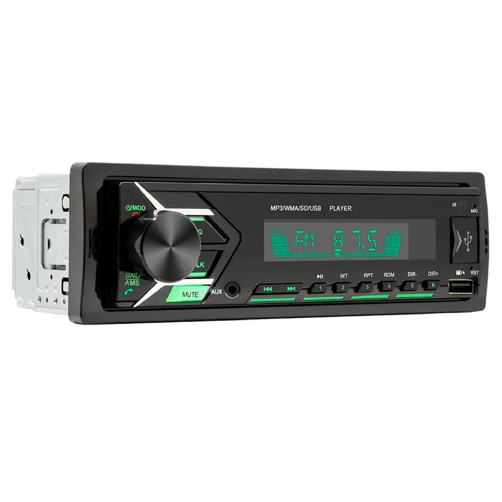 Autoestereo Vak 3900 colores Bluetooth Usb Sd Aux Mp3 control.