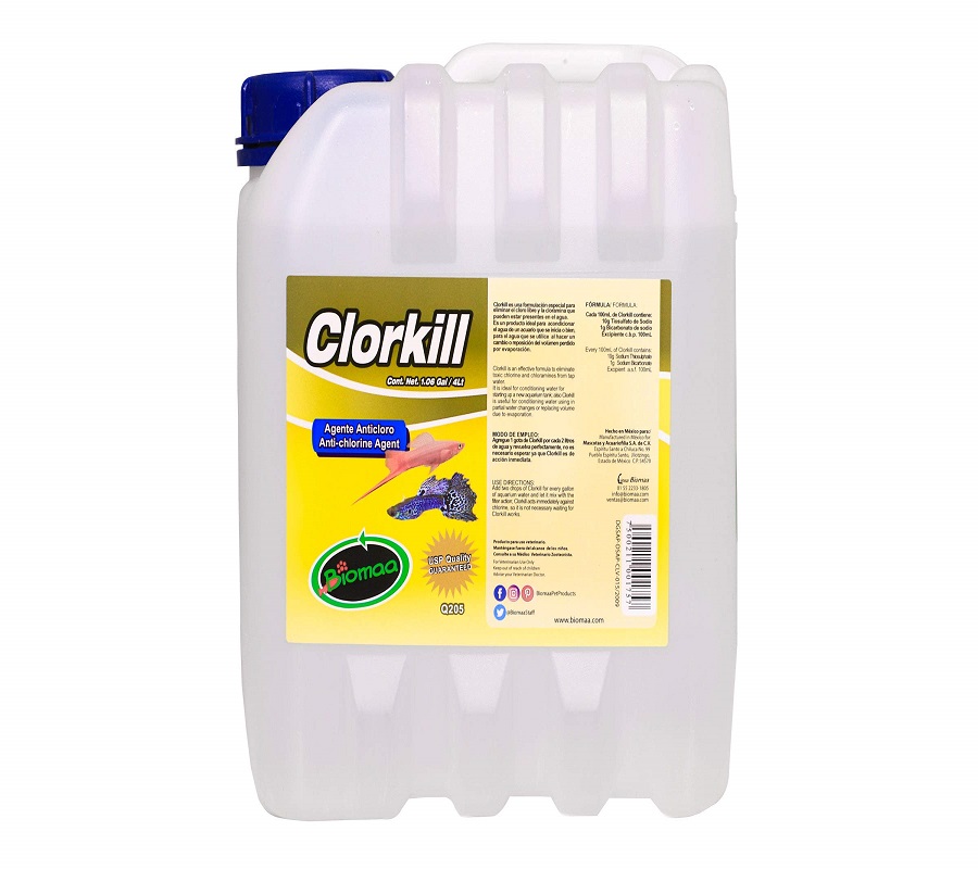 Clorkill Anticloro para Acuario 4 Lt Biomaa