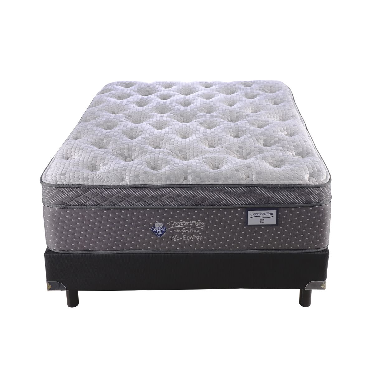 Juego De Box Y Colchon Bio Energy Spring Air - Individual.