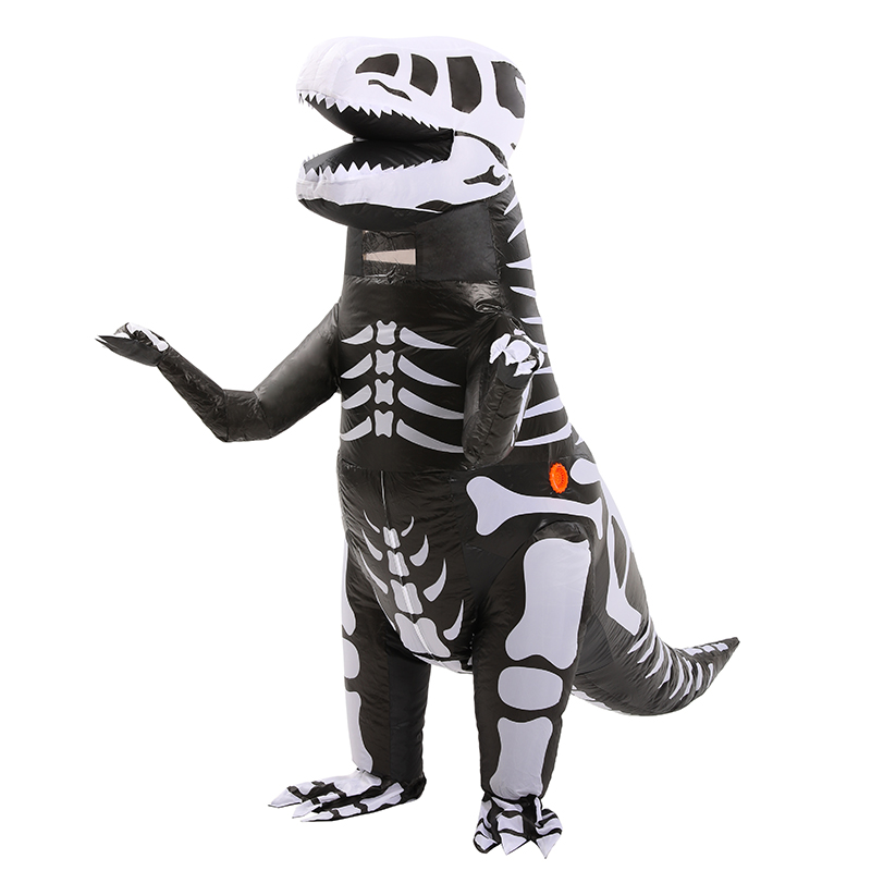 Disfraz inflable de dinosaurio T-rex premium halloween Talla unitalla edades 12 en adelante.