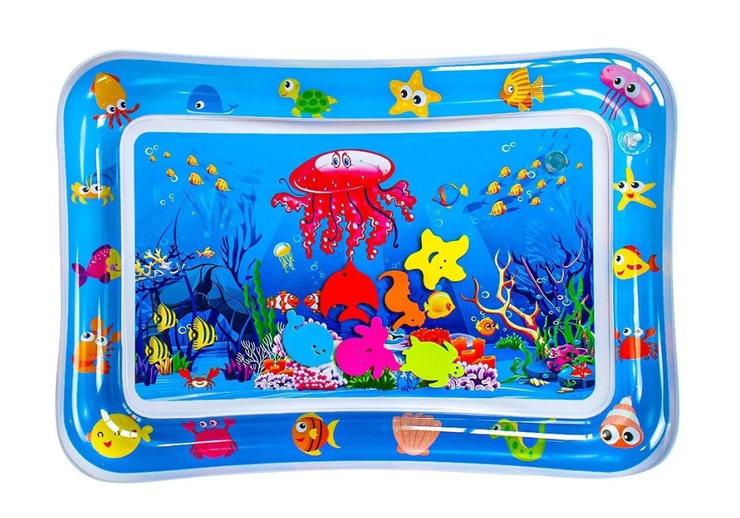 Cojín Agua Inflable Bebé Estimulación Temprana Alfombra .