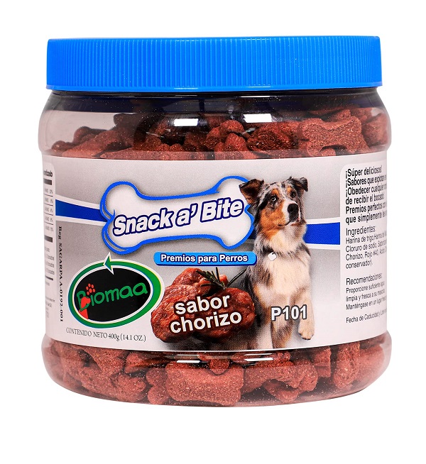 Snack Bite Premios para perros Sabor Chorizo 400 g - Biomaa