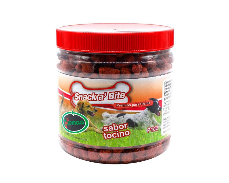 Snack Bite Premios para perros Sabor Tocino 400 g - Biomaa