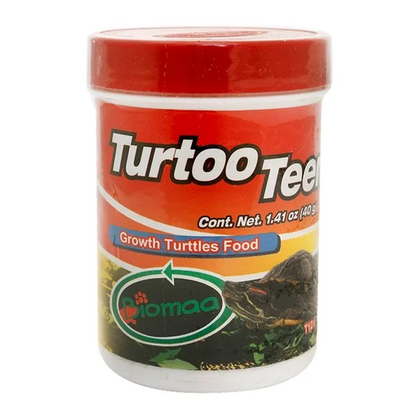 Turtoo Teen Alimento balanceado para tortugas jovenes 40g 2pzs - Biomaa