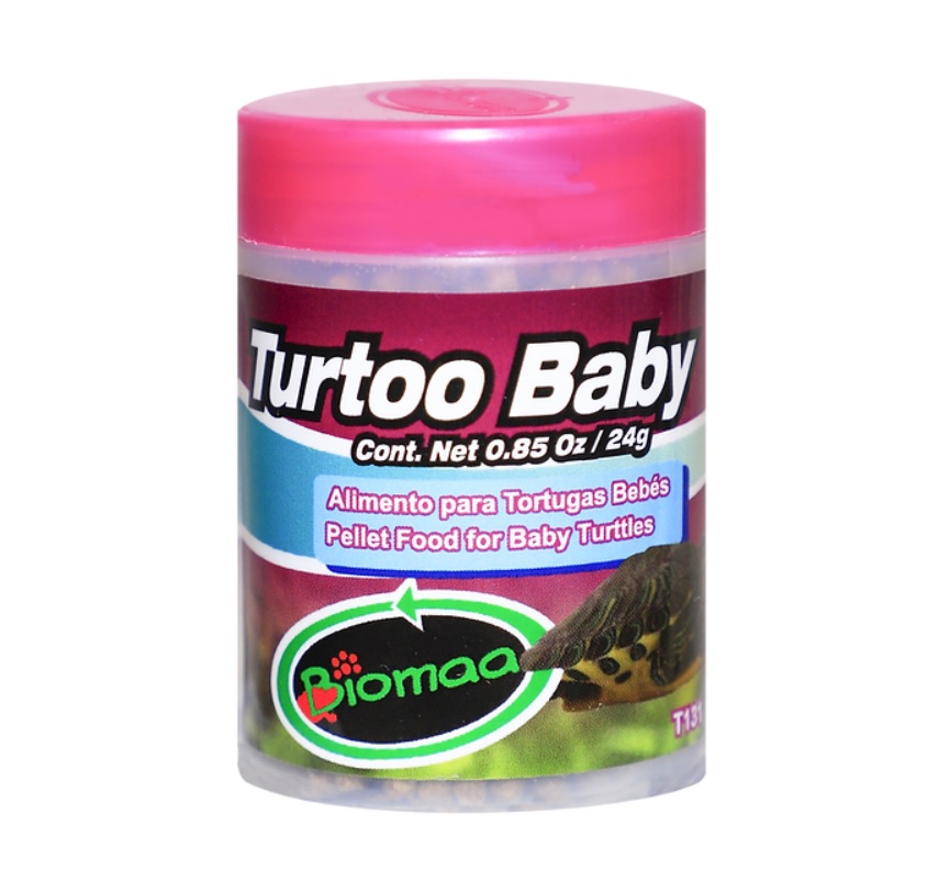 Turtoo Baby Alimento balanceado para Tortugas bebe 24g  3pzs - Biomaa