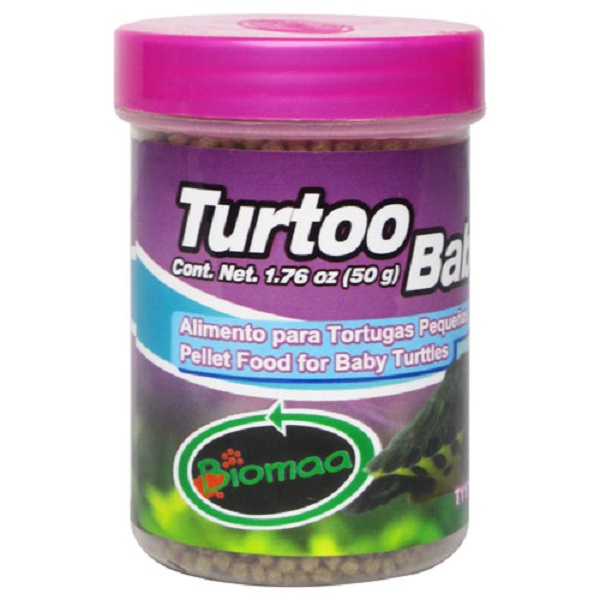 Turtoo Baby Alimento balanceado para Tortugas bebe 50g  2pzs - Biomaa 