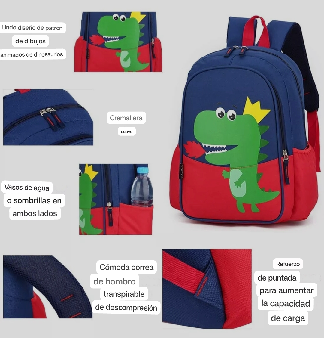 Mochila Con Diseno De Dinosaurio
