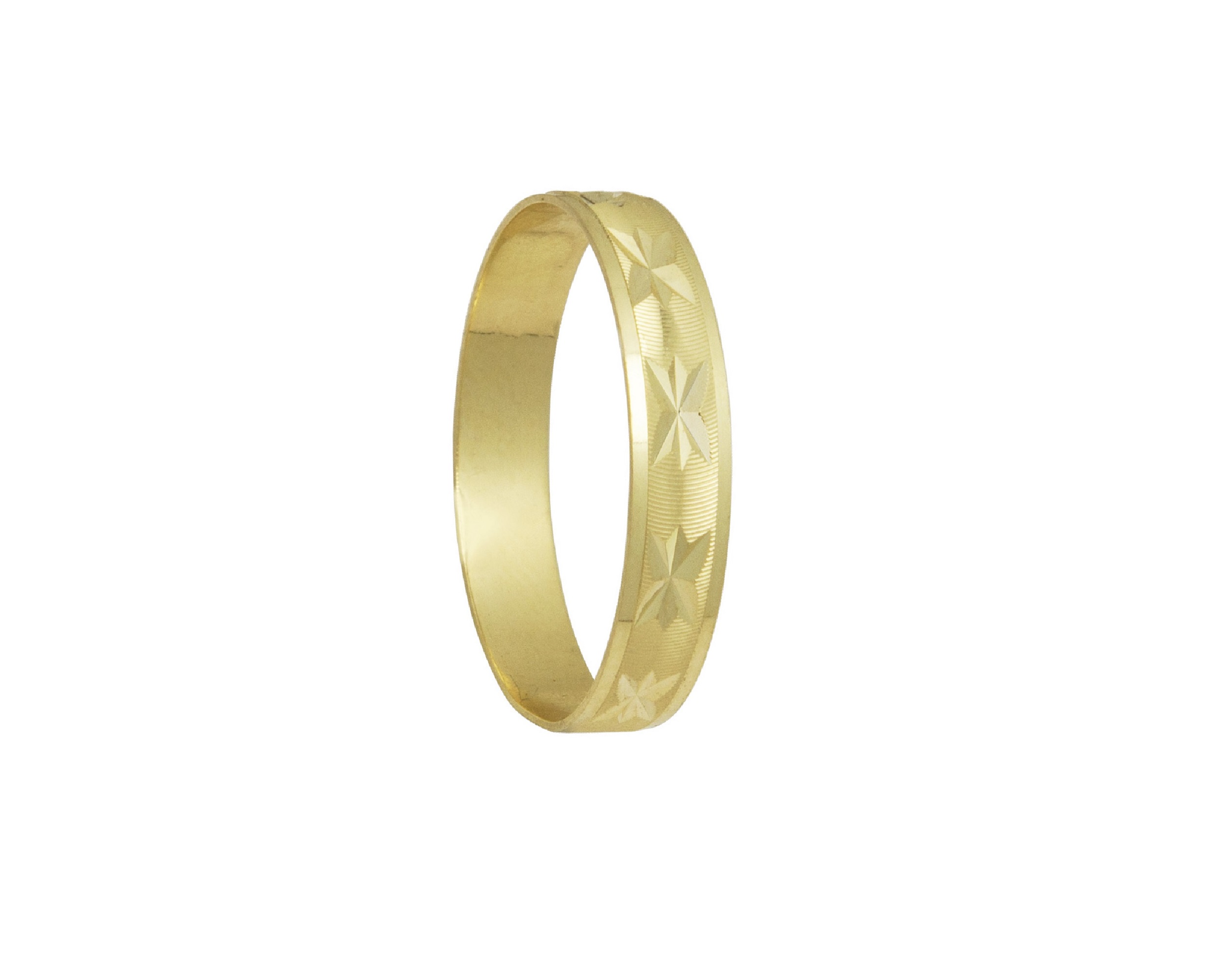 Argolla Matrimonio Oro 10K Horoz Estrella S218