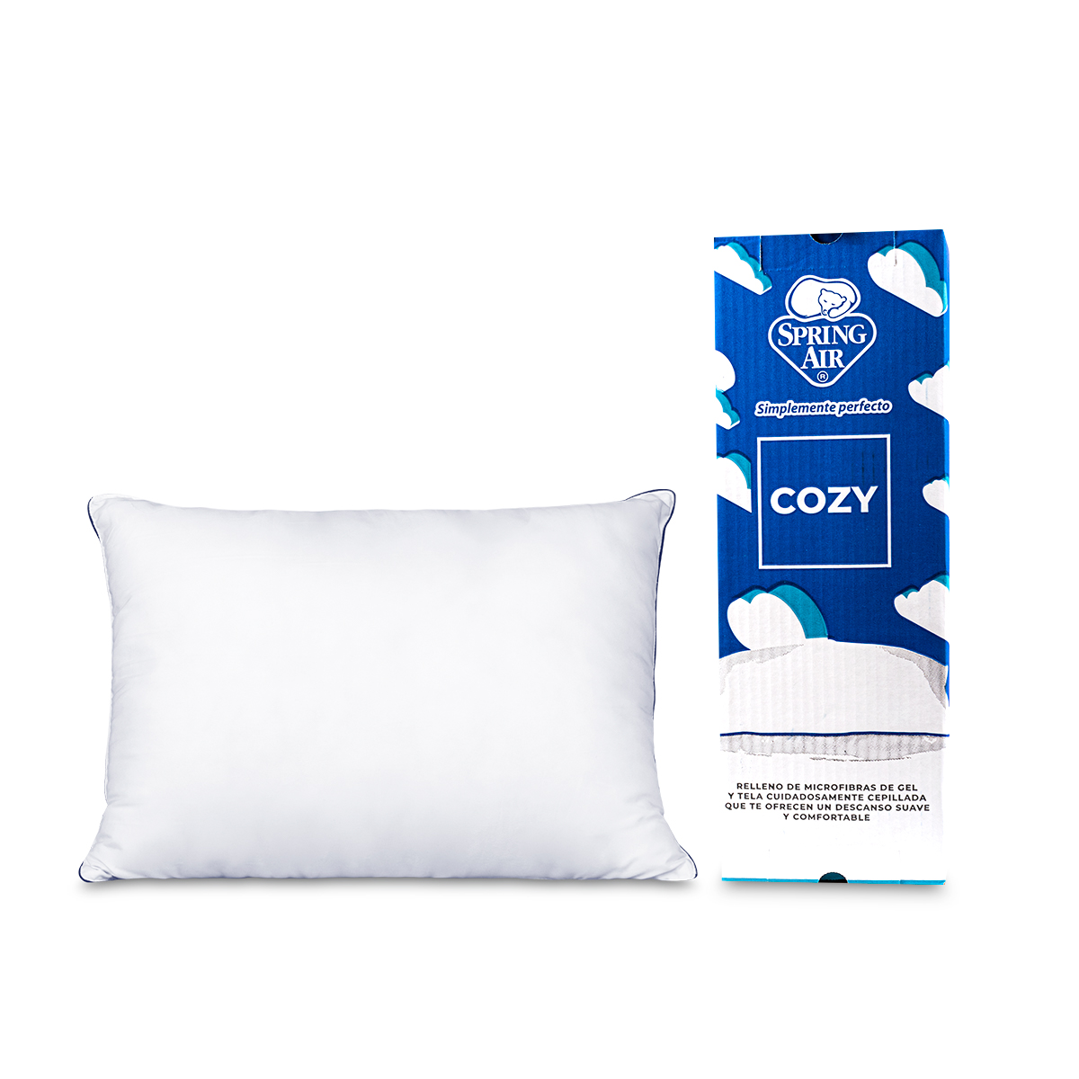 Almohada Estandar 2 pack Cozy Semi Firmeza Spring Air