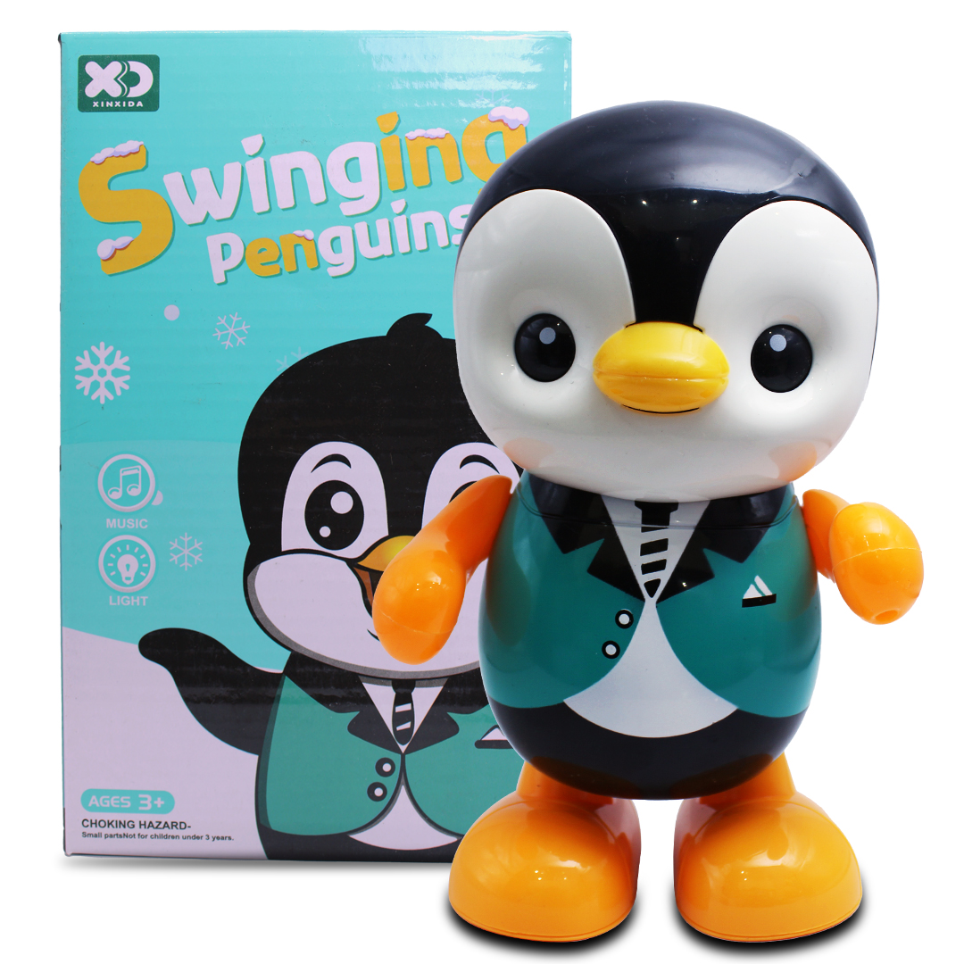 Swinging Juguete Musical Pinguino Bailarin Para Niños.