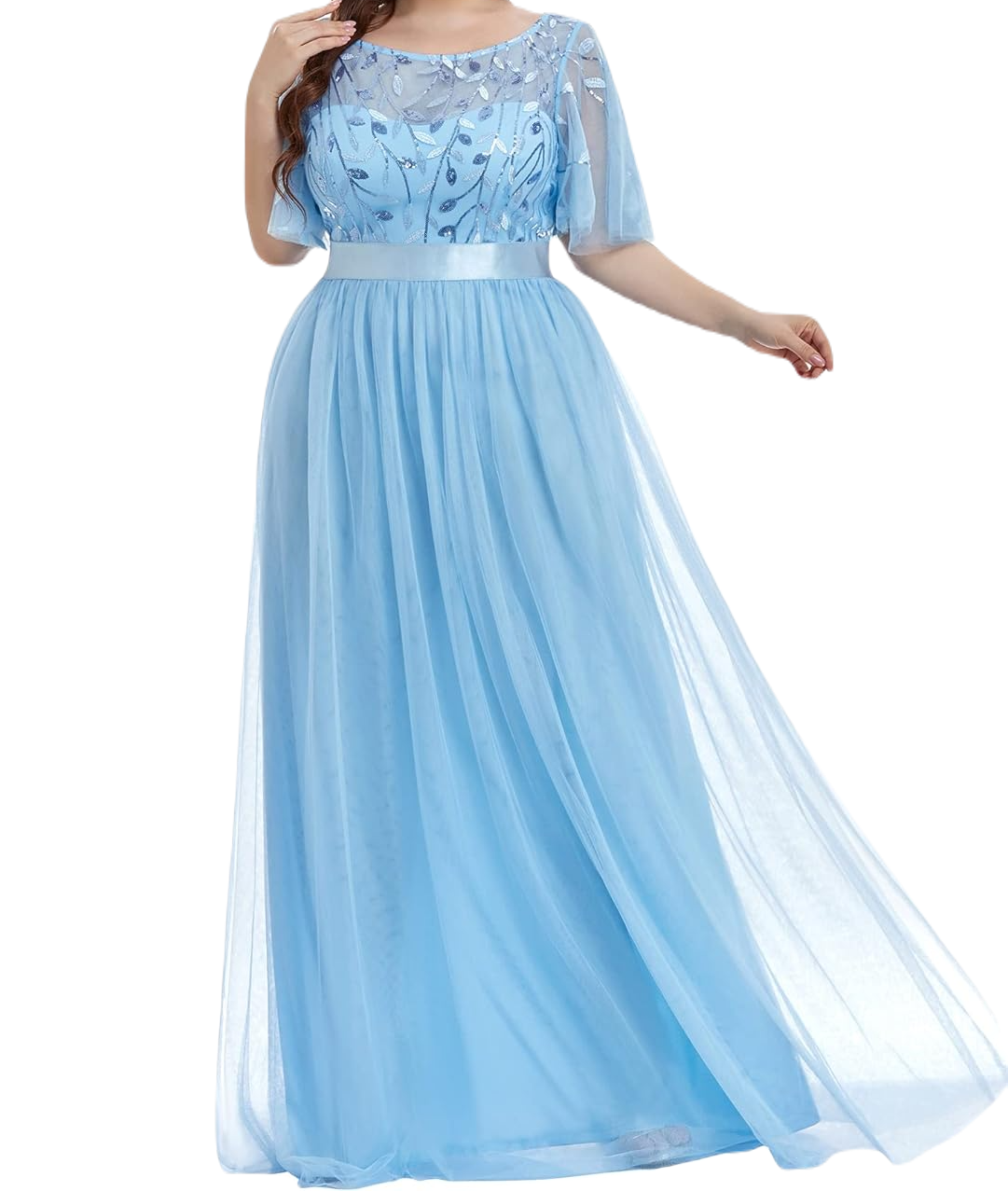 Vestidos Color Azul Cielo Largos Azul Cielo Vestidos De Noche