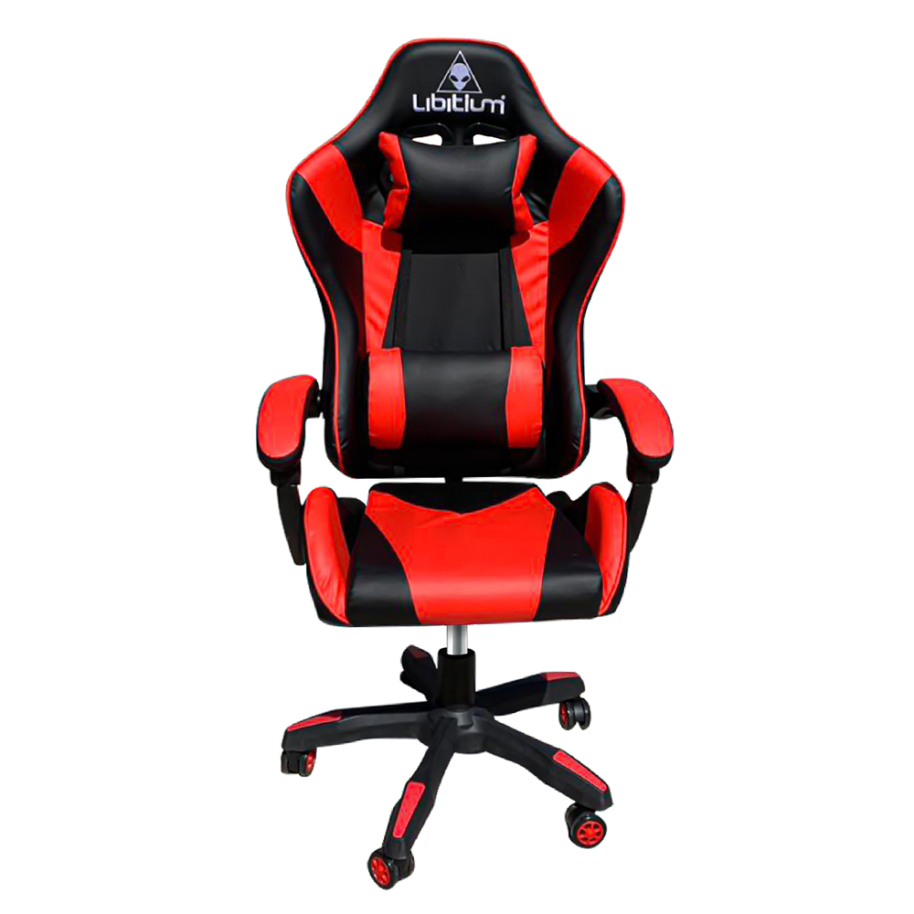 Silla Gamer Libitium Gaming Consola Pc Ergonomica Reclinable Rojo.