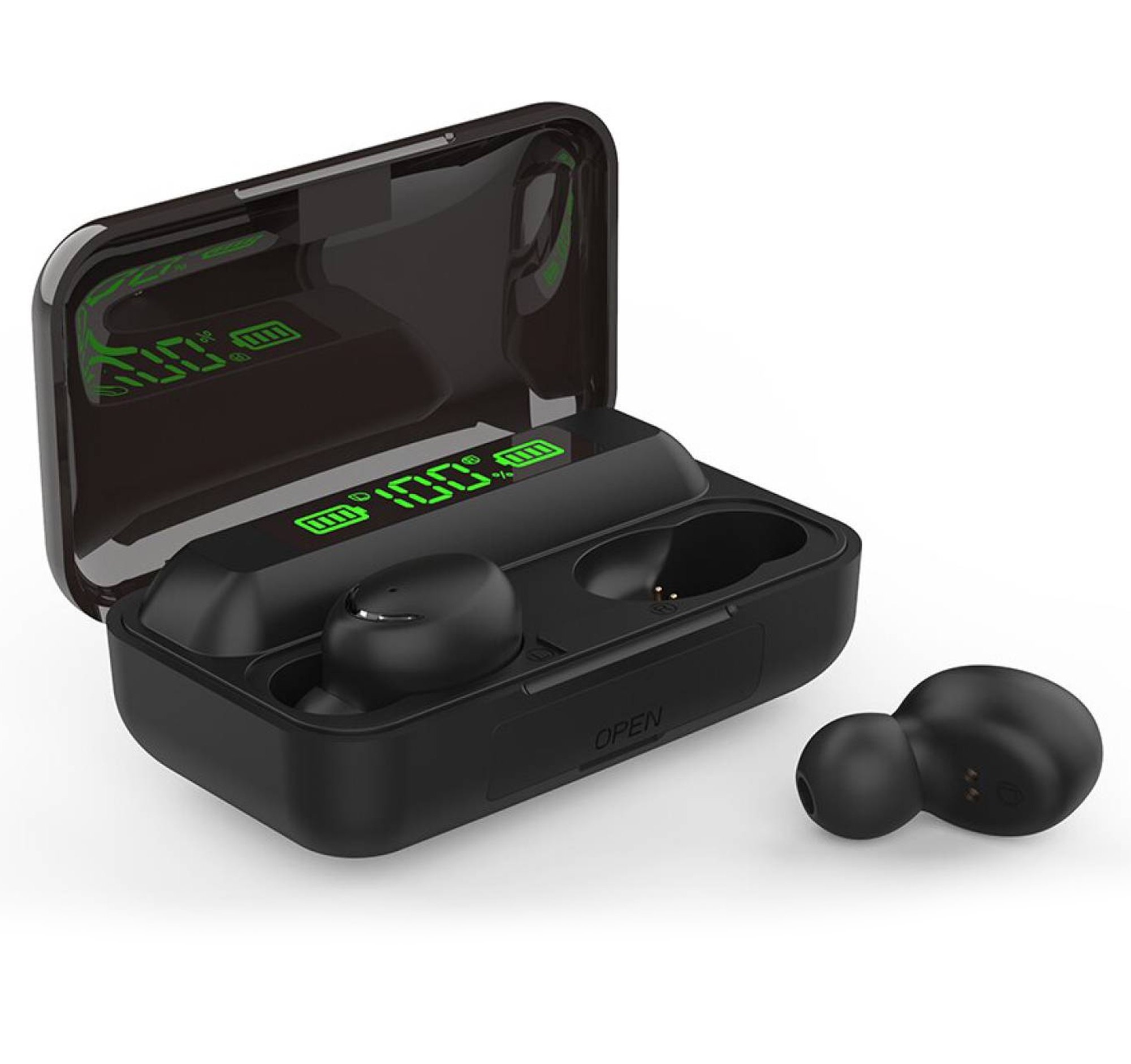 Audífonos In-ear F9-5 Inalámbricos Bluetooth Mayoreo Llamadas Negro