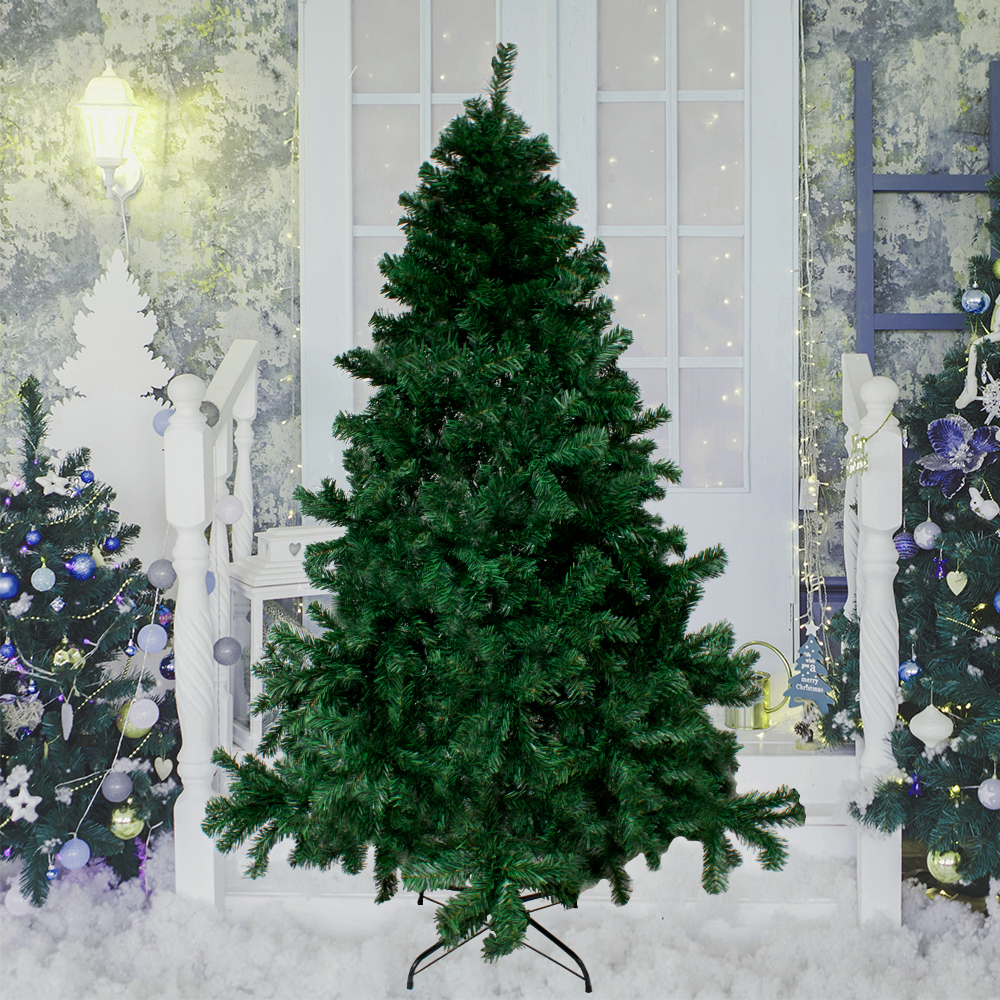 Arbol Pino De Navidad Verde 240 Cm Vara De Estrella Árbol Artificial