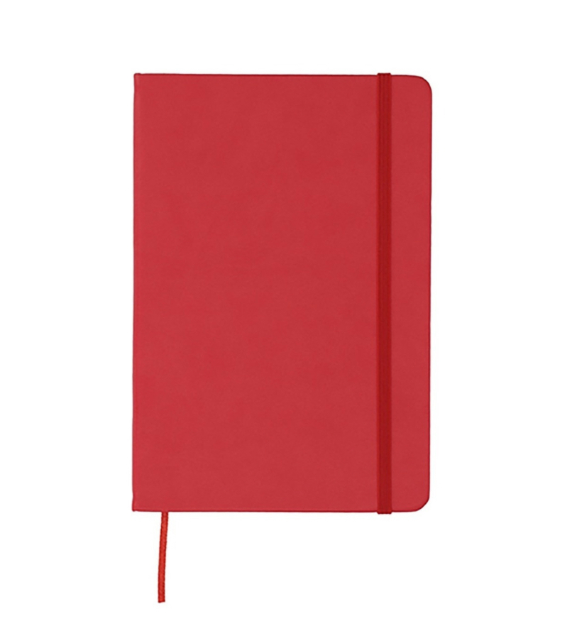 Libreta Tipo Moleskine De Poliuretano rojo