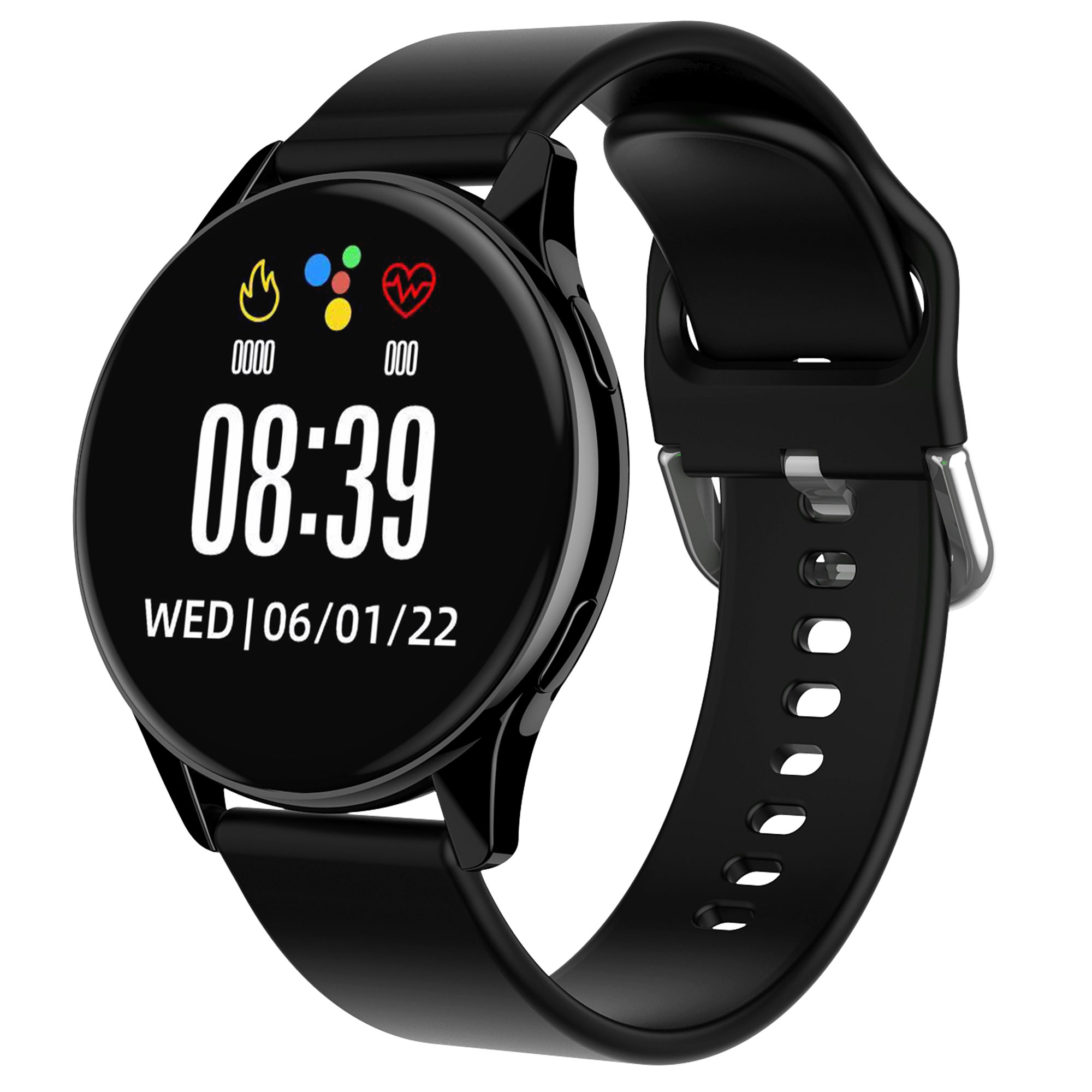 Reloj Smartwatch VAK T9M Bluetooth IP67 MENSAJES MUSICA FIT APP Negro