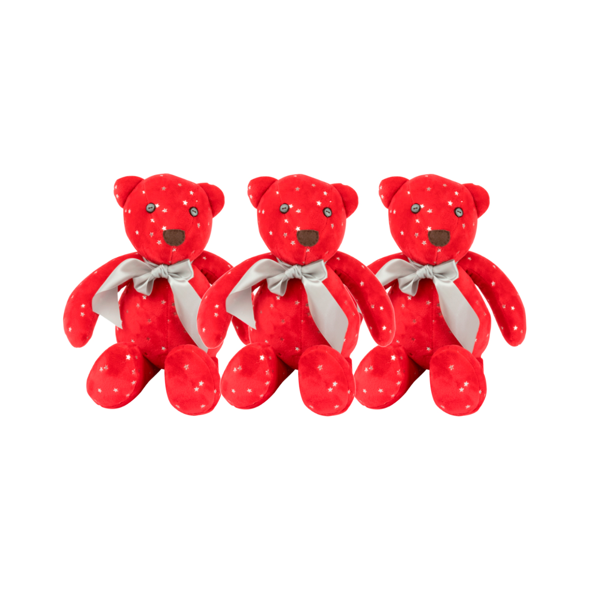 Decoración Navidad Set 3 Osos De Tela Tv Ofertas Fredo Adorno Navideño 40 Cm