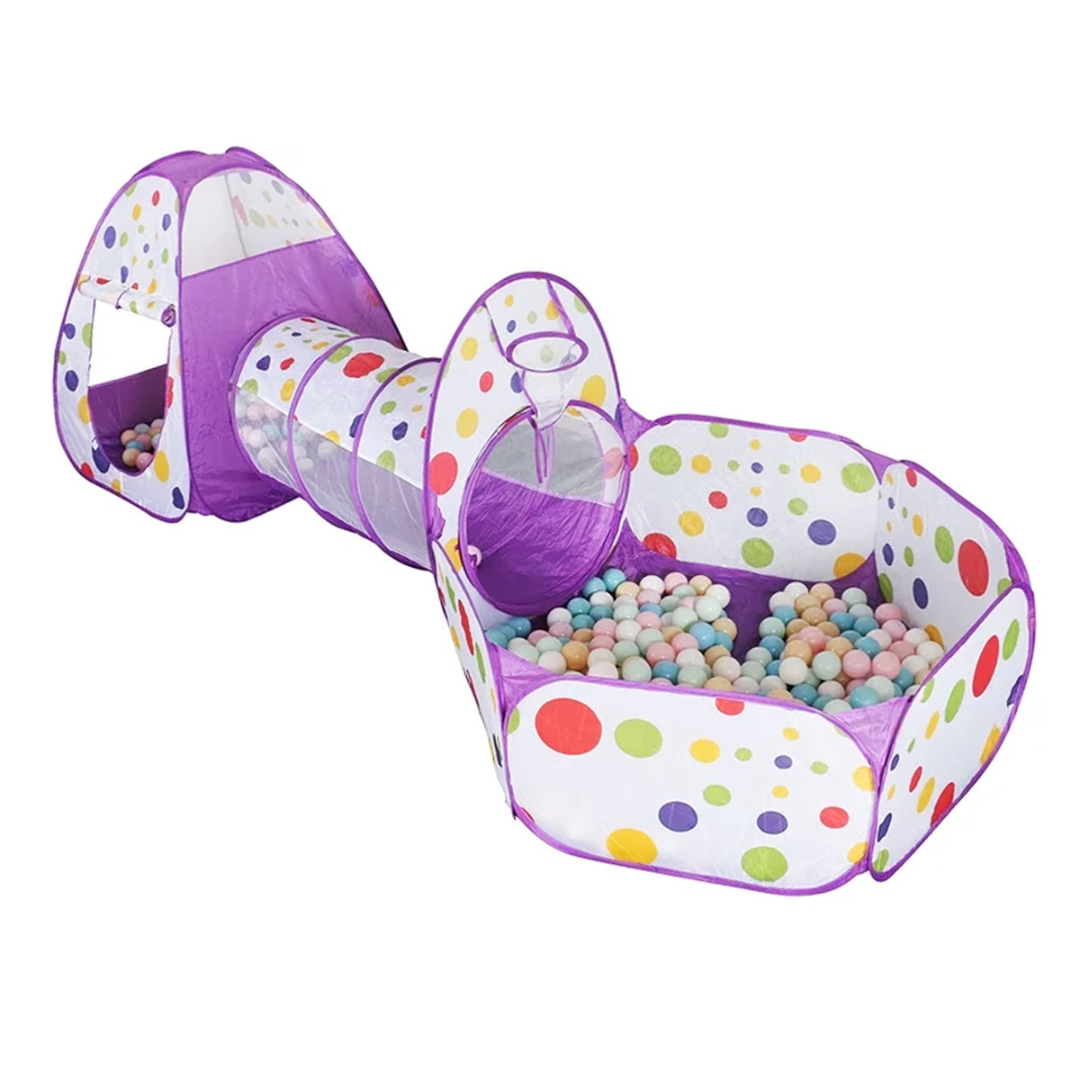 Piscina Bolas Bebe Tienda Infantil En Con Túnel Y Juego De