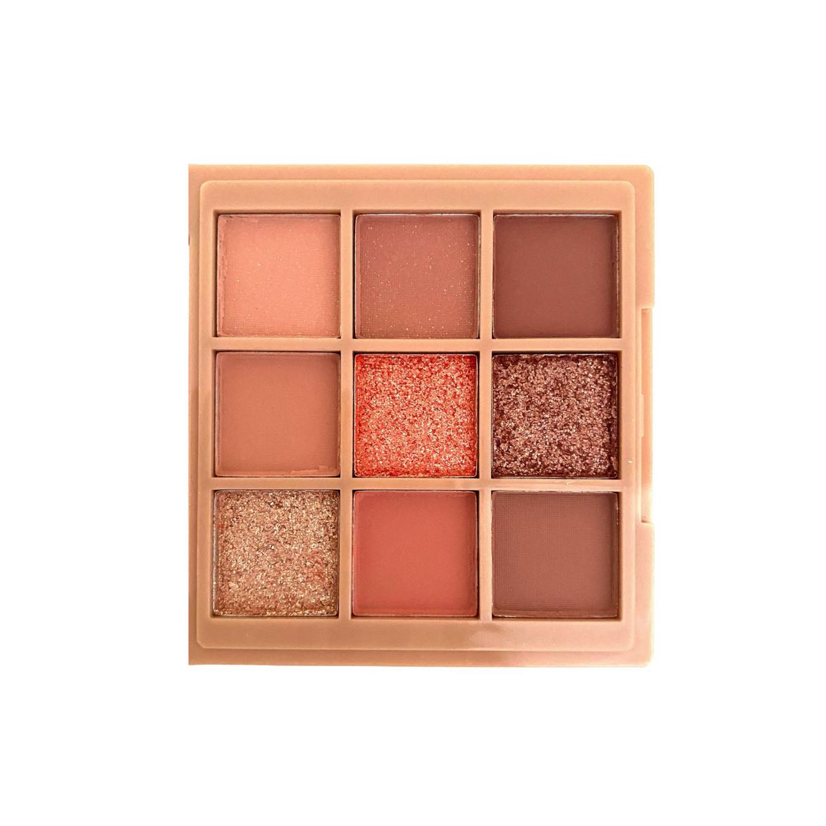 Paleta De Sombras Pastels Rose 9 Tonos Mate Y Shimmer.