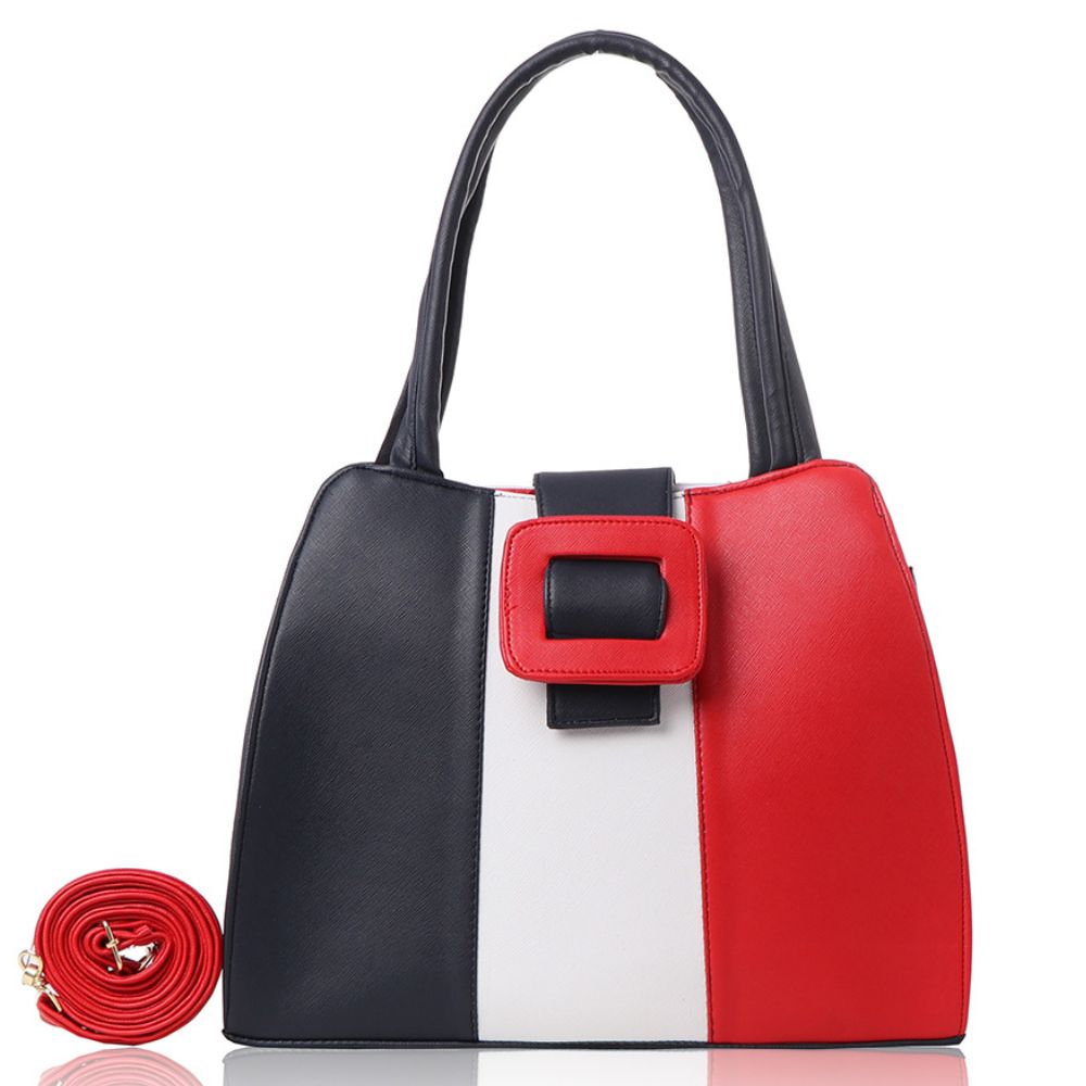 Bolsa Crossbody para Mujer Casual Diseño de Hebilla Cruzada Color Rojo