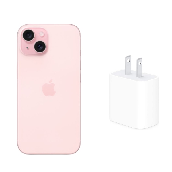 Apple Iphone 15 Rosa 128Gb Nuevo sellado + Cubo Carga Rapida.