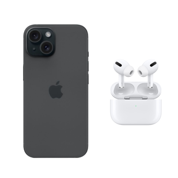 Apple Iphone 15 Negro 128GB Nuevo sellado + Audífonos Airpods 4 de regalo con calidad premium