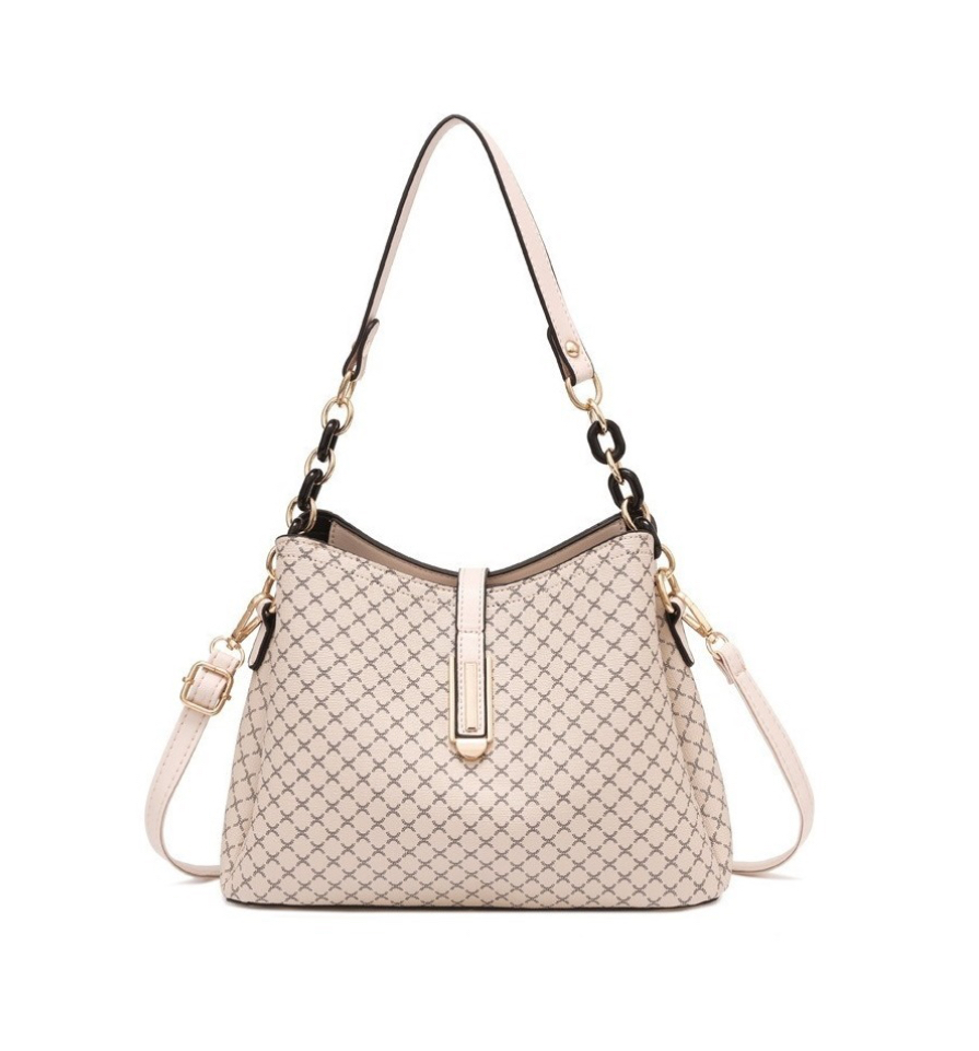 Bolso Para Mujer De Cuero Crossbody Gran Bolsa De Hombro beige