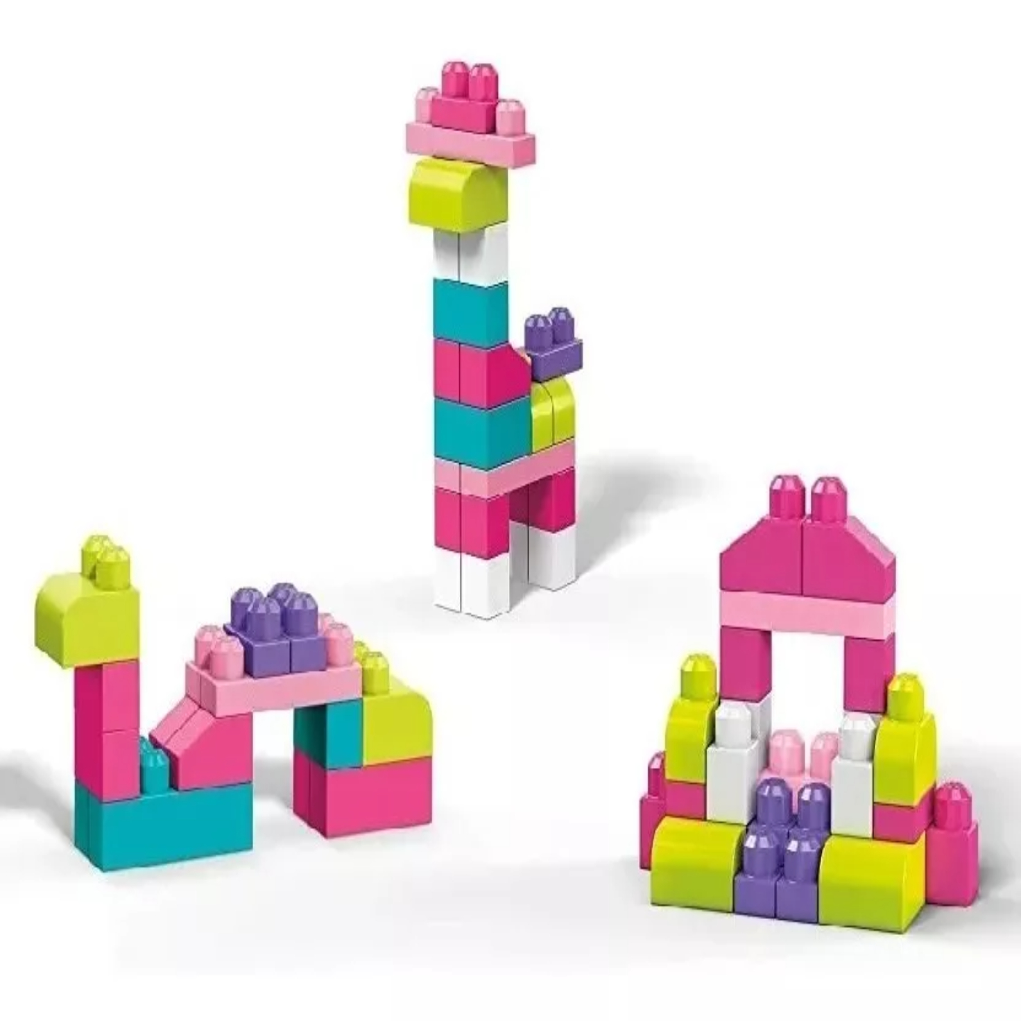 Fisher Price Mega Bloks Bolsa Grande Construcción 80 Bloques