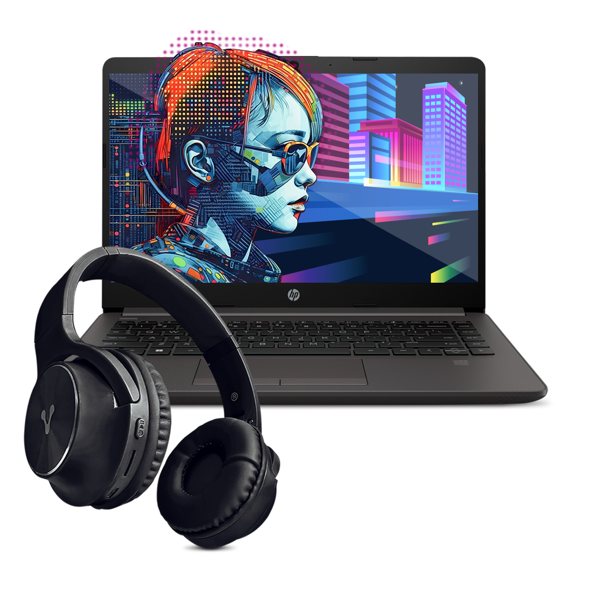 Combo Laptop HP 245 G9 amd Ryzen 5-5625U 6C 8GB 256GB ssd 14Pulg