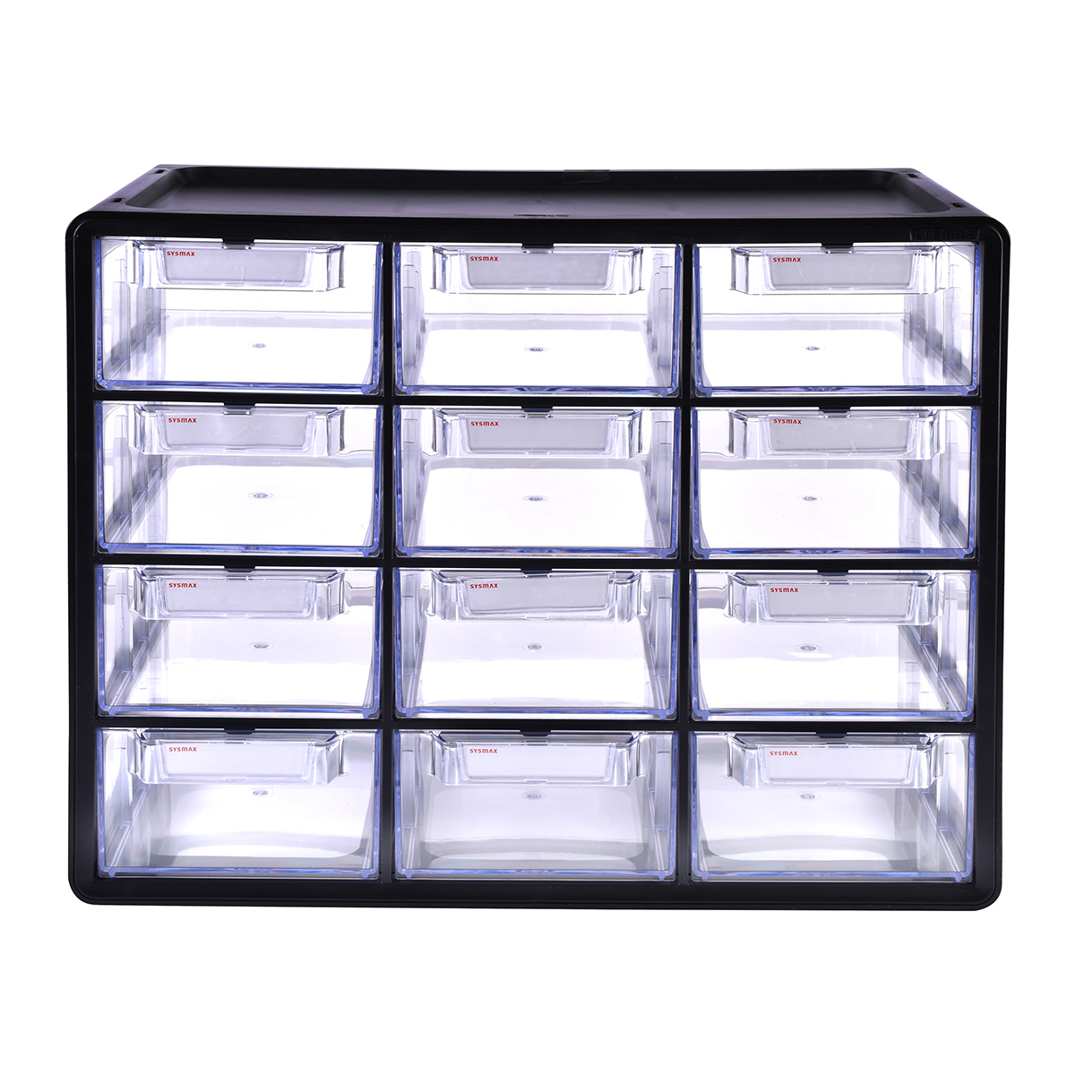 Organizador Cajonera Multiusos Con 12 Gavetas Ag Box, Negro .