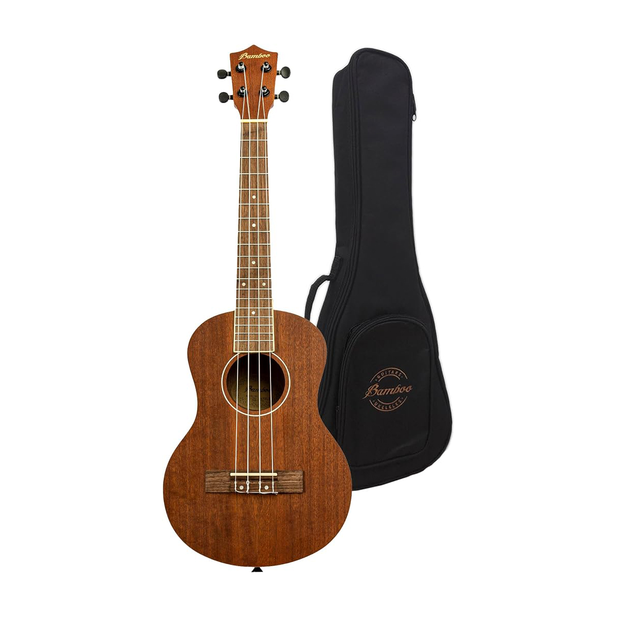 Ukulele Bamboo Concierto Sapele y Funda