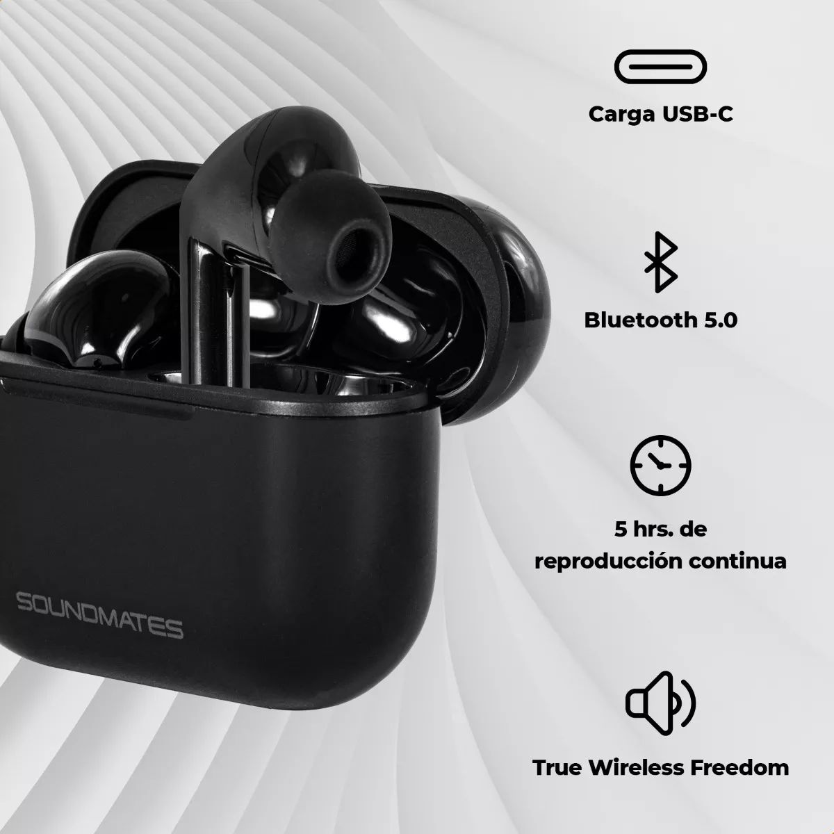 Soundmates Audifonos Audifonos SoundMates V2 Bluetooth Con