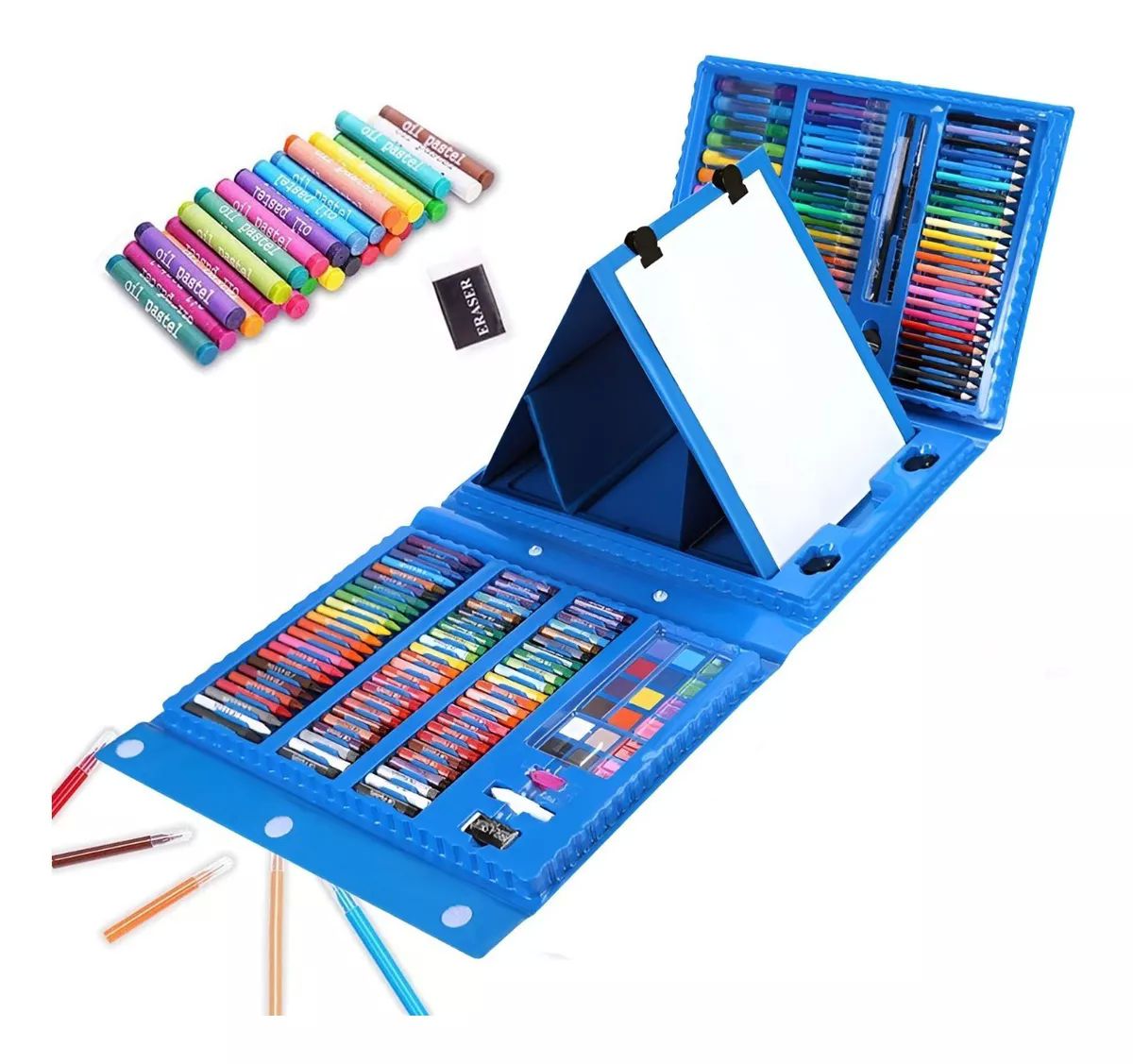 Colores Lápices Kit Dibujo 208pcs, Set De Arte Profesional