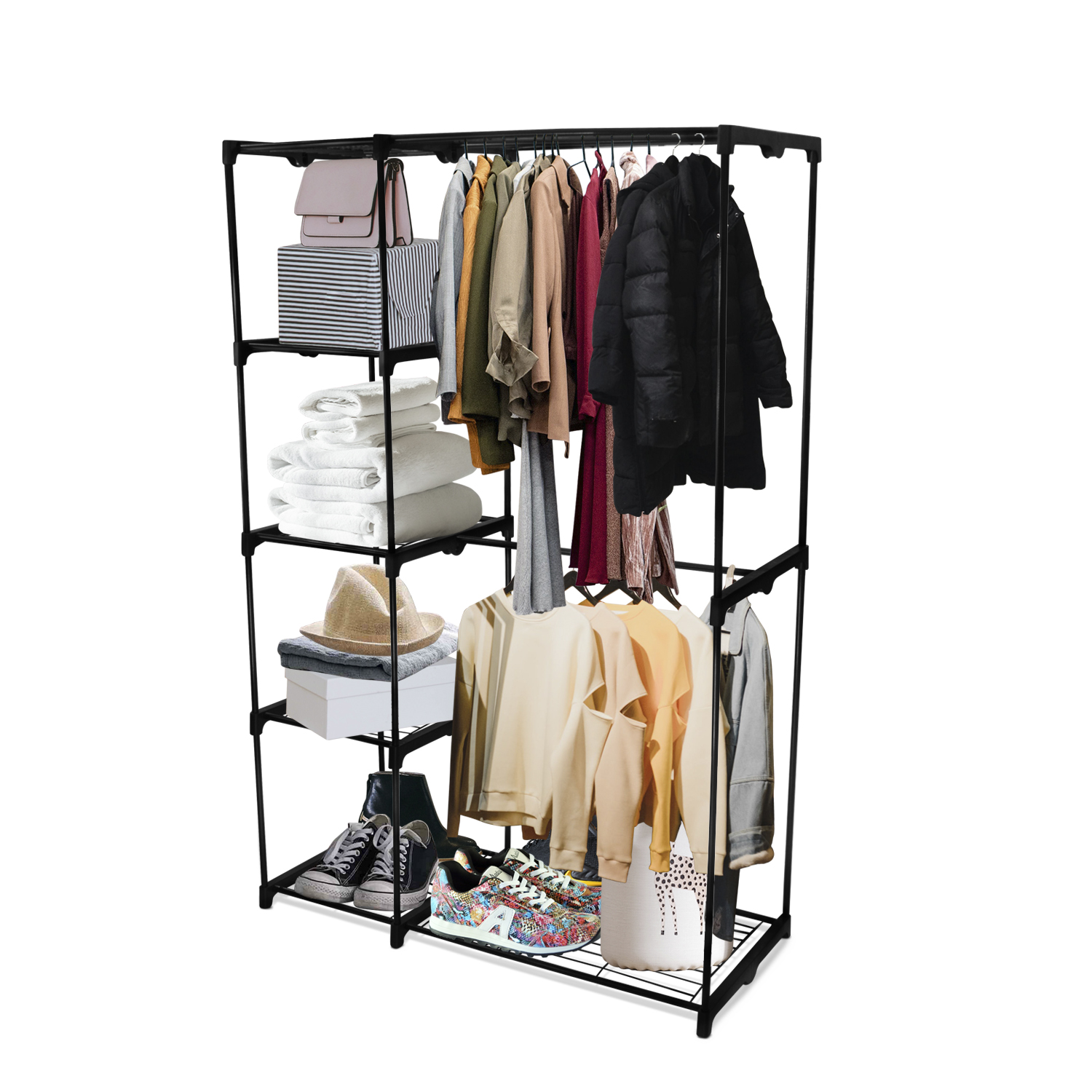 Closet Minimalista ,Guardarropa Ropero Tubular Metálico 