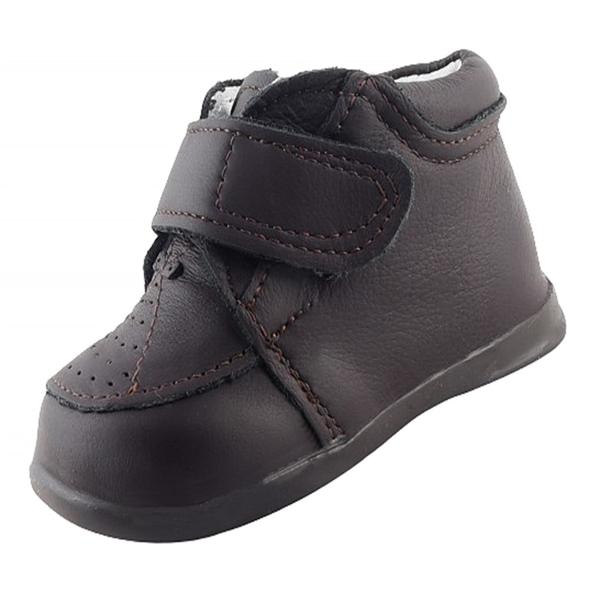 Zapato Niño Bebé 100% Piel Cómodo Primeros Pasos 3172 Café