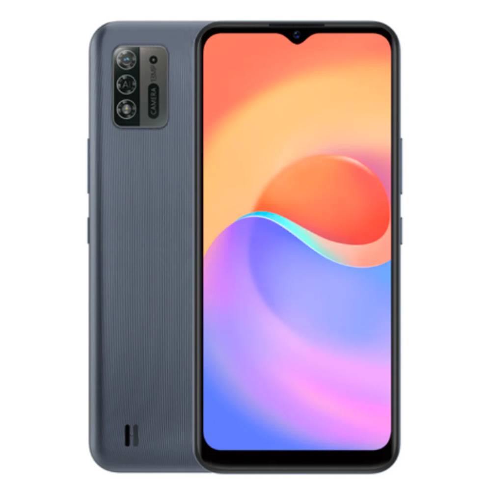Custodia Per ZTE Blade A52 Lite In Silicone TPU Morbido Con Fodera In Tessuto - Blu | Protezione Antiurto E Antigraffio - 3