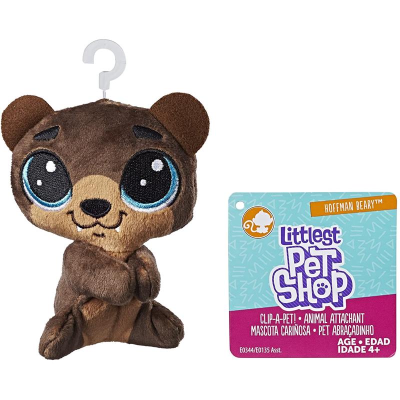 Littlest Pet Shop Mini Peluche Hoffman Beary Con Clip 11 Cm