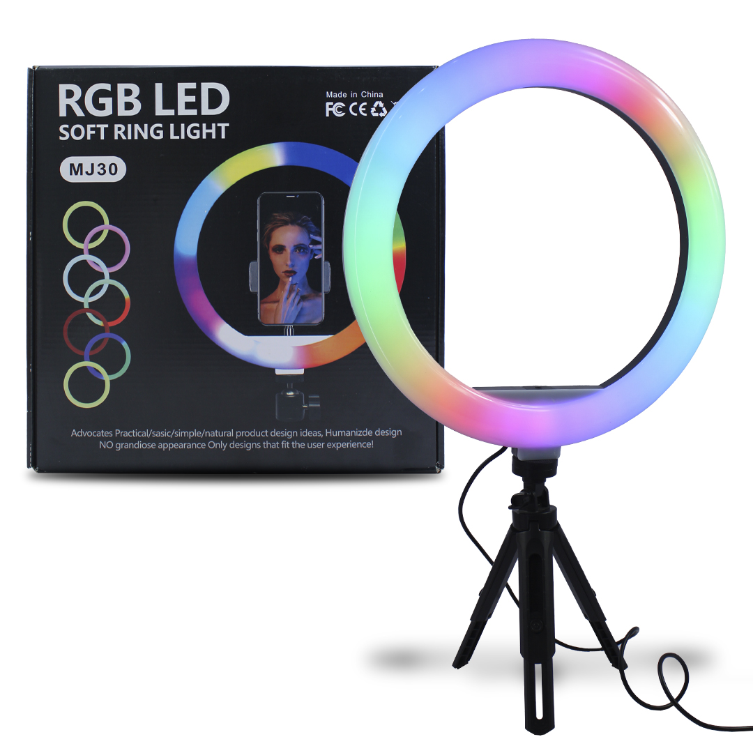 Luces Led Aro De Luz Claro Shop Aro De Luz Led Rgb 12 Pulgadas Con