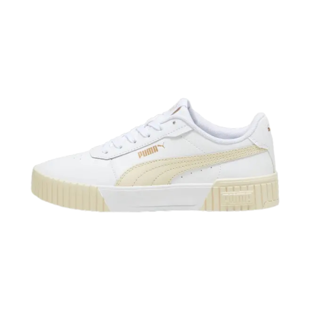 Tenis Casual Puma Carina 2.0 Blanco Beige 385849 23 Mujer