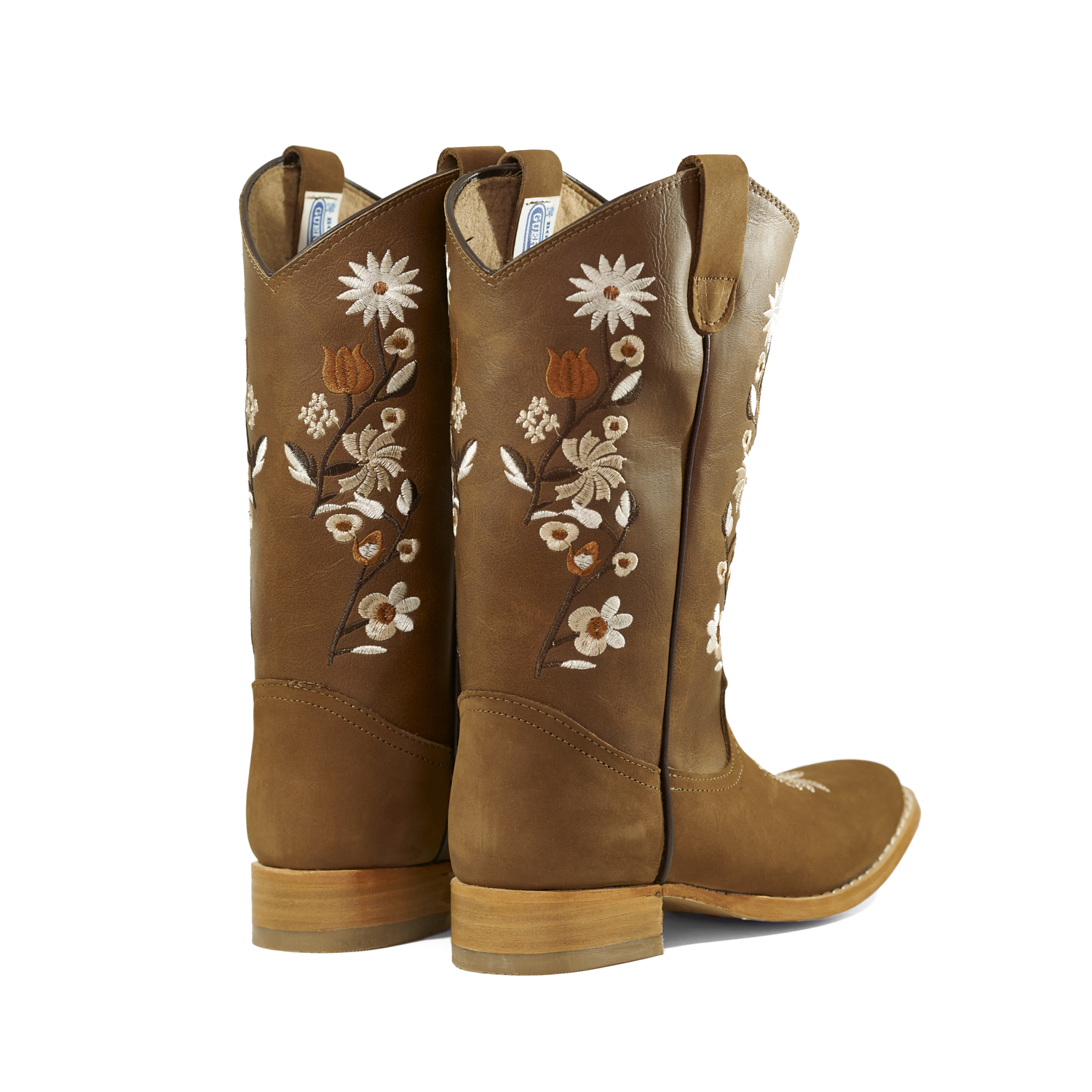 Botines vaqueros charras de rodeo para mujer, botas 100% piel para